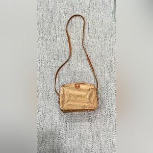 Summer straw handbag